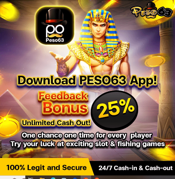 Peso63 Download: Download App Now & Get 25% Bonus!